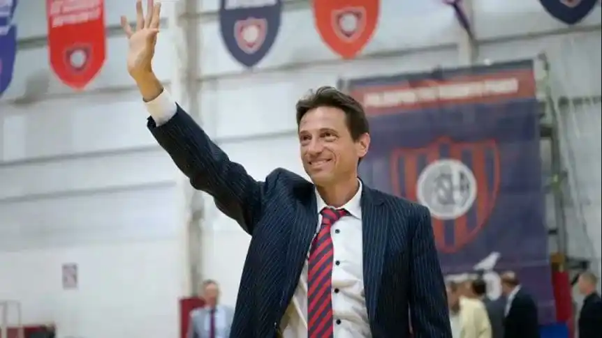 Moretti, presidente de San Lorenzo.