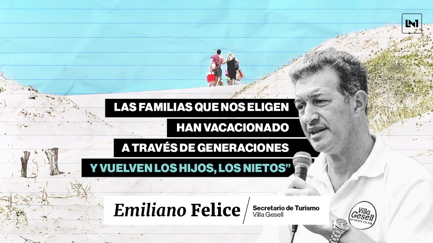 Emiliano Felice cuenta los detalles de Villa Gesell como destino turístico.
