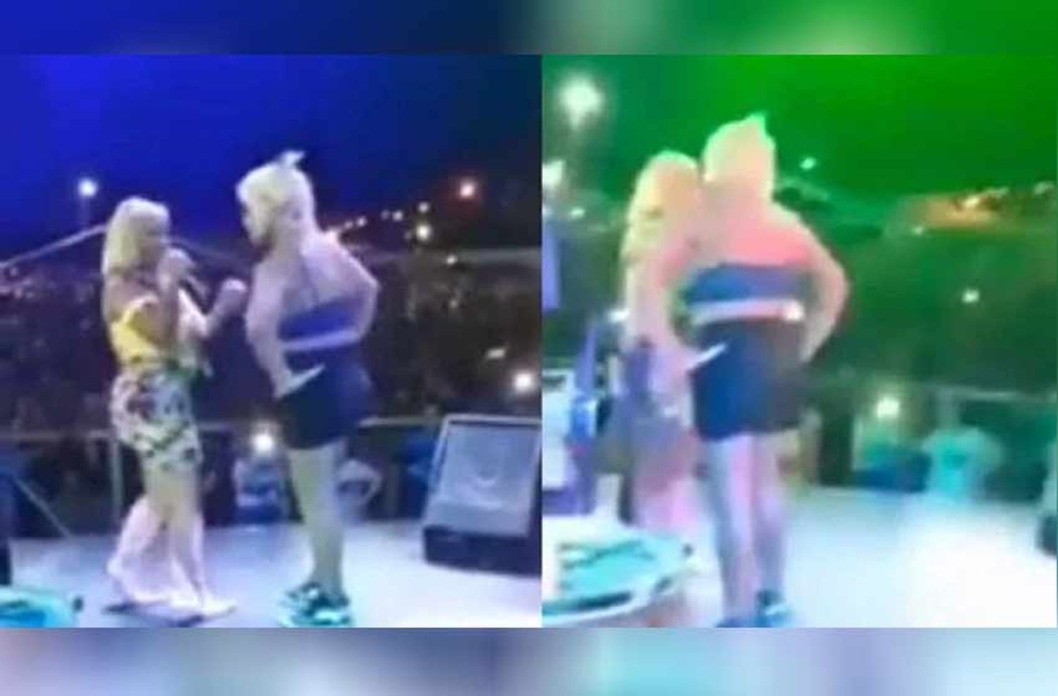 Video: agredieron a Gladys La Bomba Tucumana en pleno show