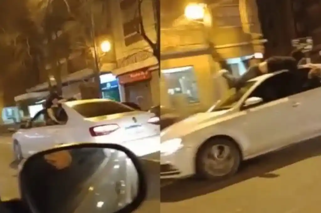 Mar del Plata: un joven viajó más de 3 kilómetros en el techo de un auto