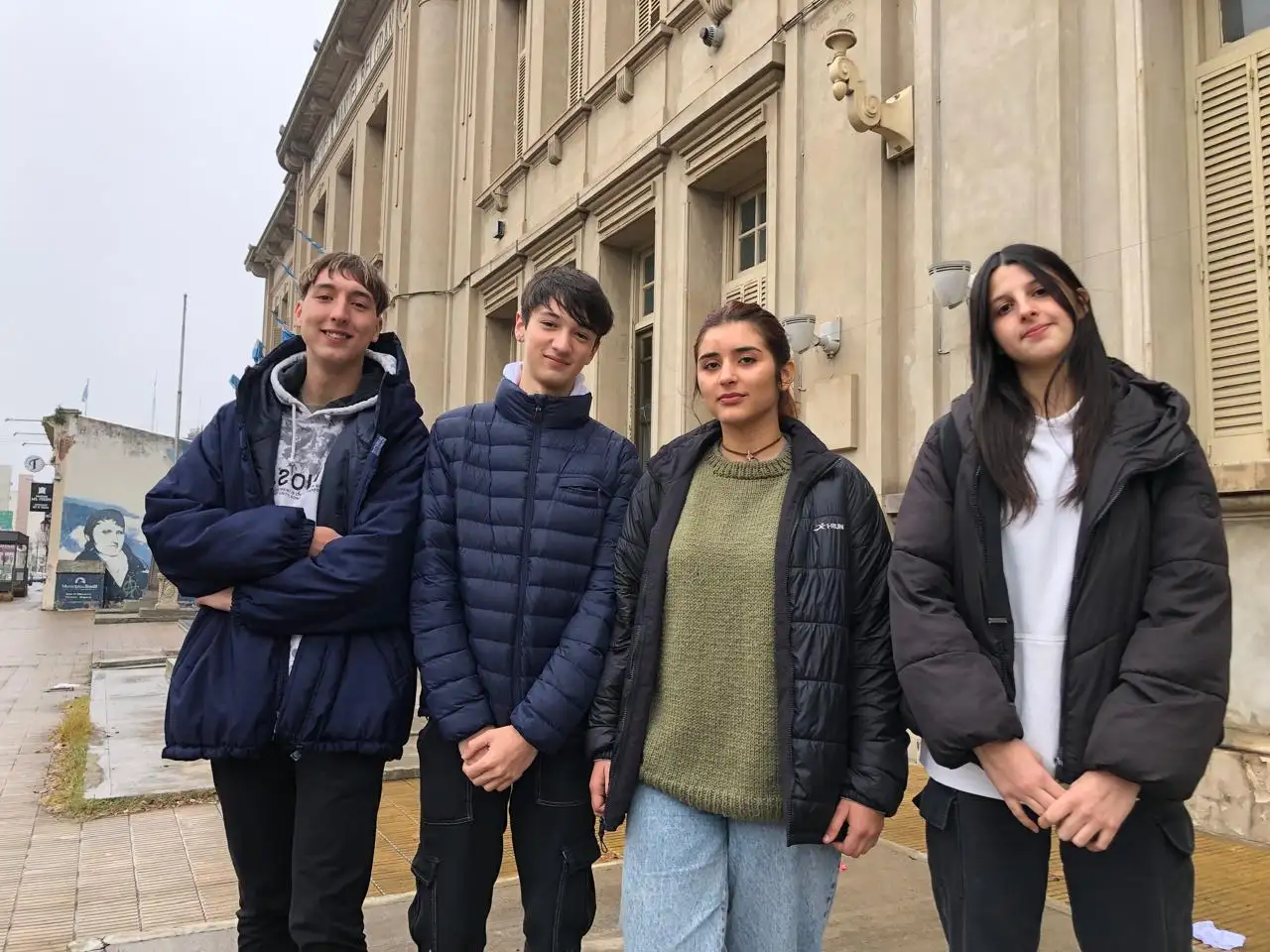 Los chicos y chicas de la Federación de Centros de Estudiantes de Tandil, representando a alumnos de casi 30 escuelas de la ciudad.