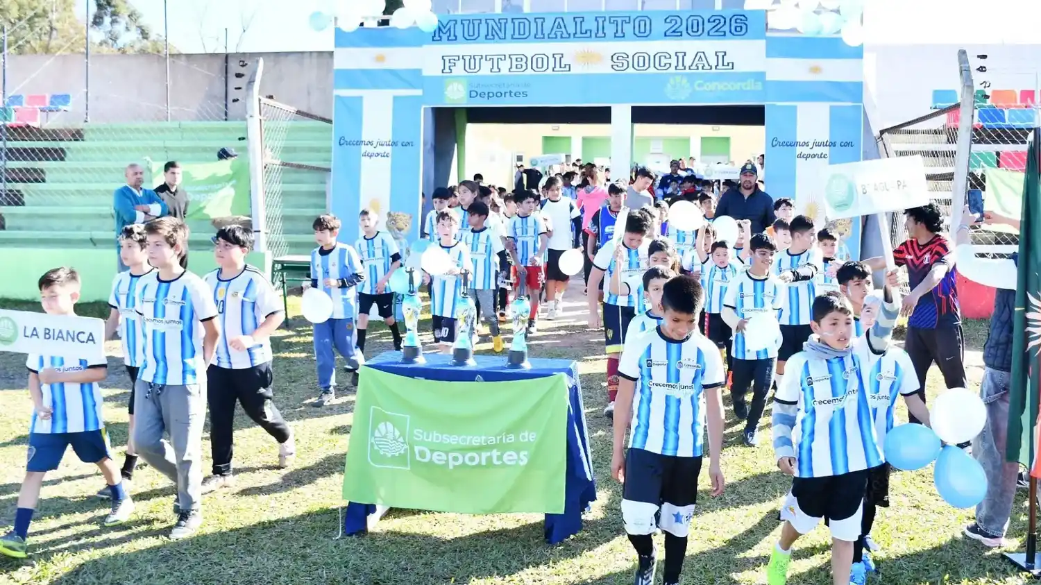 Con la participación de 500 niños comenzó el “Mundialito de Fútbol Social 2026”