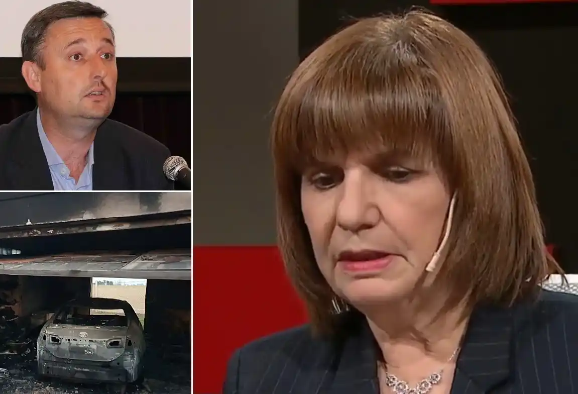 Incendio en la casa de Hein: Bullrich dijo que es un atentato y que hay un "ultra K detenido"