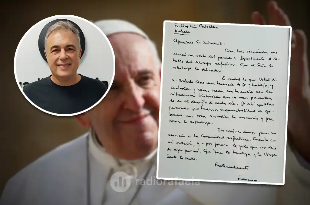 La historia de Luis Castellano y la carta que le mandó el Papa Francisco: “Me marcó para siempre”