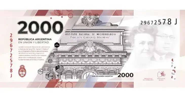 Cuándo entrará en circulación el nuevo billete de $ 2.000