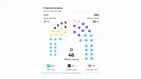 Elecciones Legislativas 2025: Fuerza Patria ganó 13 de las 23 bancas en juego en el Senado bonaerense