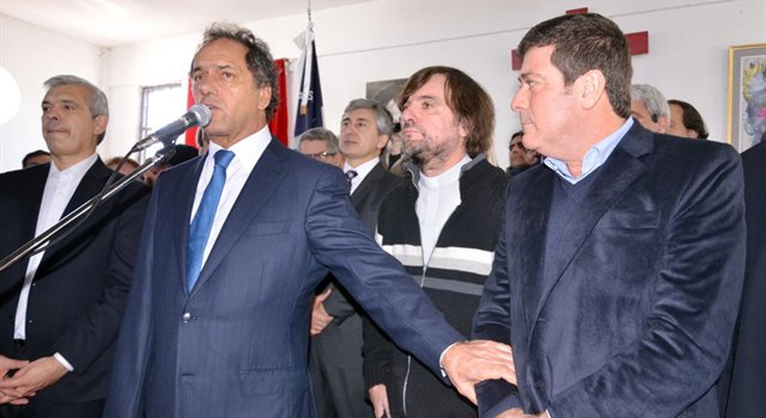 Mariotto junto a Scioli en un acto en San Martín