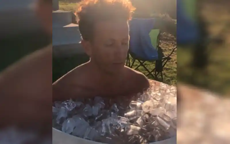 El video viral de Iván Paz en un cubo de hielo: ¿De qué se trata?