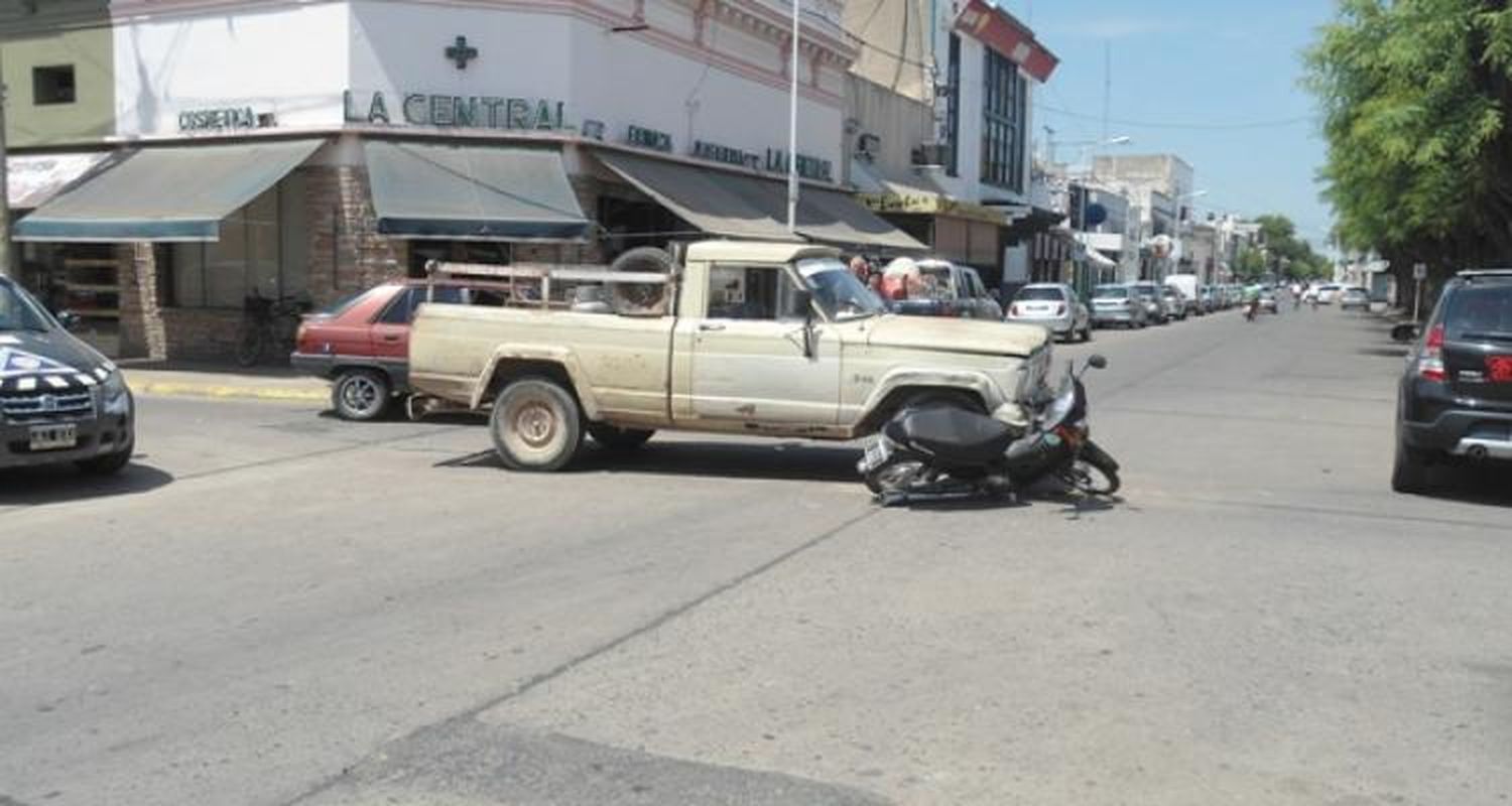Accidente en 25 de Mayo y Pueyrredón