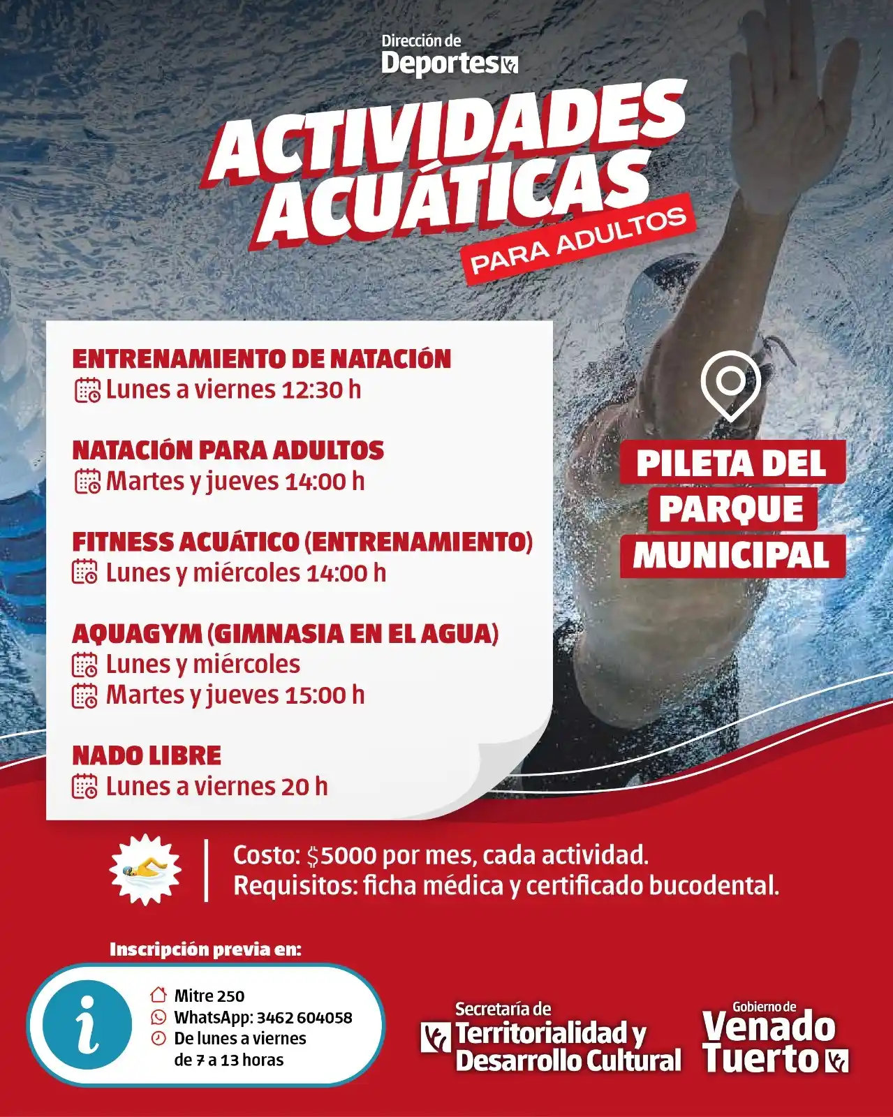 actividades acuáticas