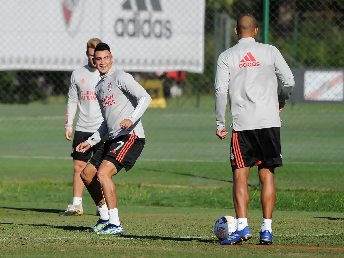 River: Suárez trabajó diferenciado y podría seguir afuera