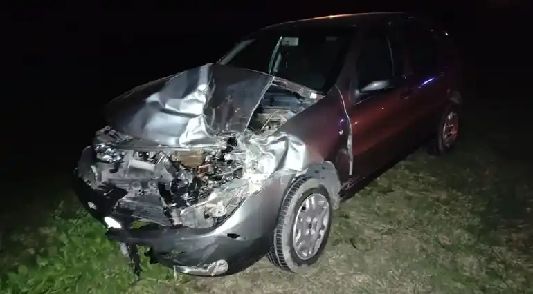 Hospitalizaron a un niño tras un tremendo choque en la Ruta 39