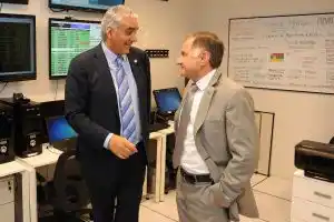 Florencio Varela: Montoya y Pereyra recorrieron la empresa Provincia NET