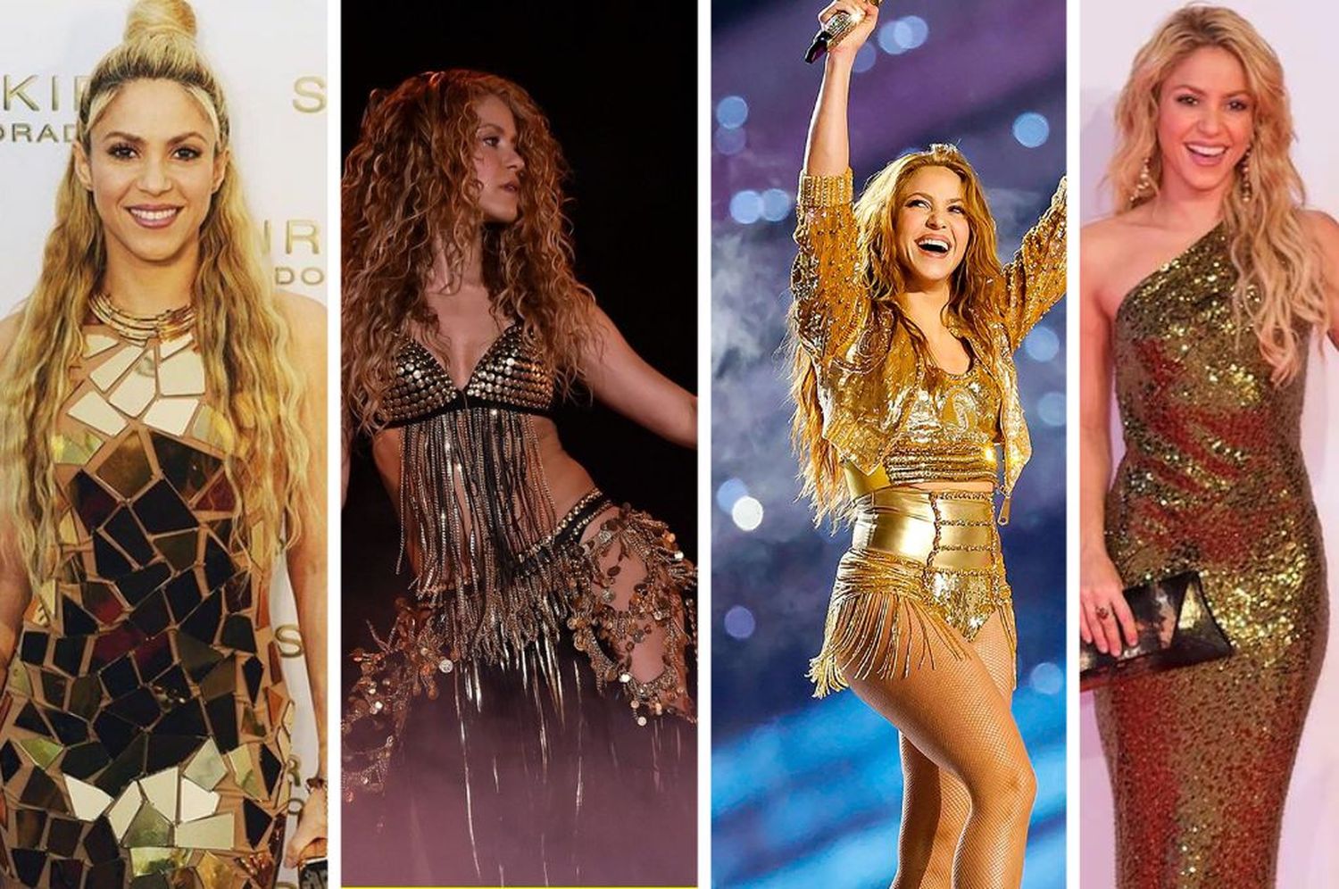 Shakira brilla por sus looks: ¿por qué el dorado es su principal aliado?