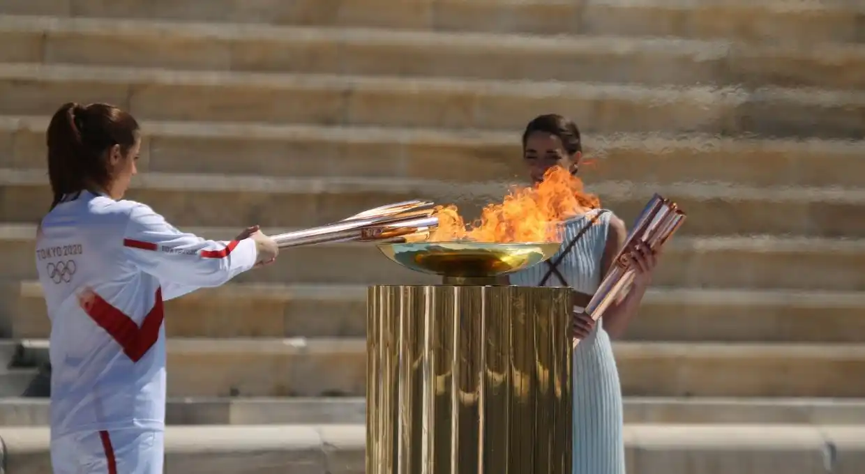 Coronavirus: Grecia le entregó la llama olímpica a Tokio 2020