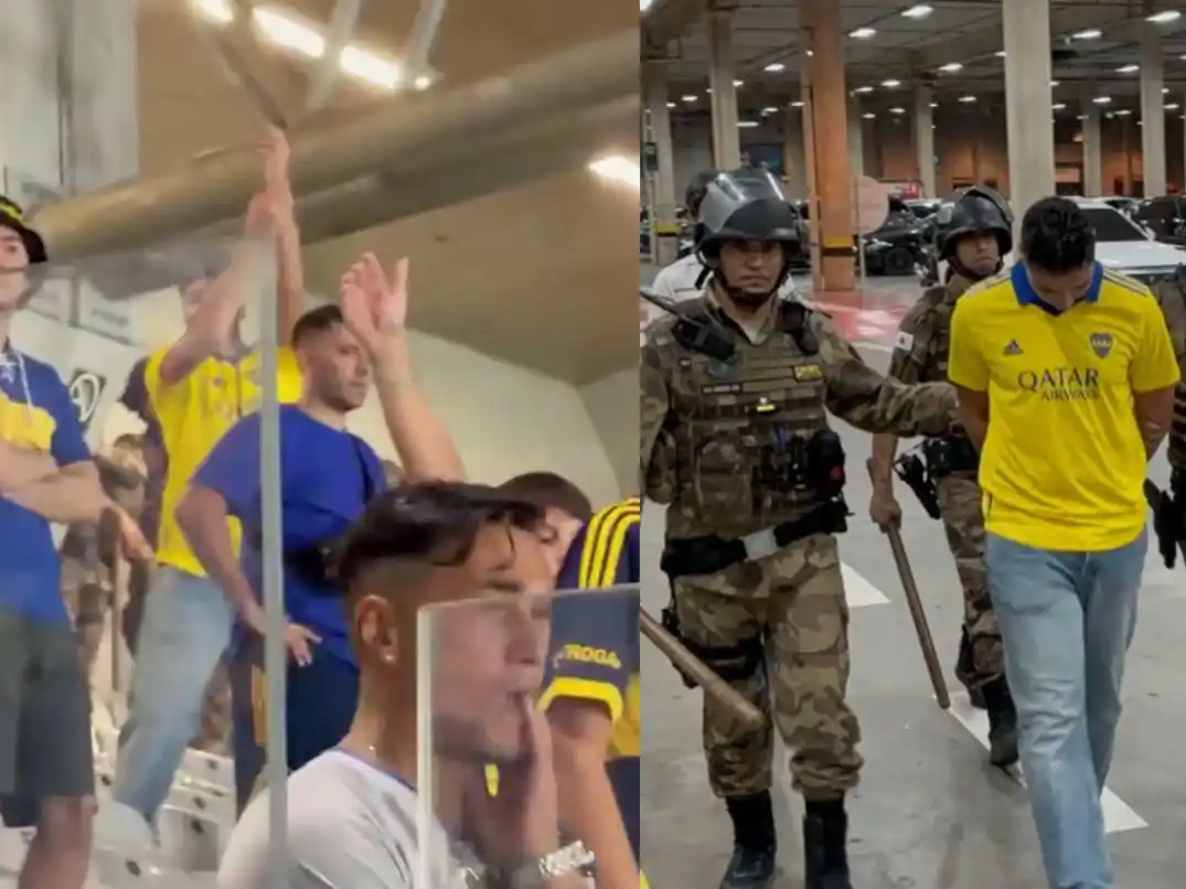 hinchas detenidos  boca en brasil