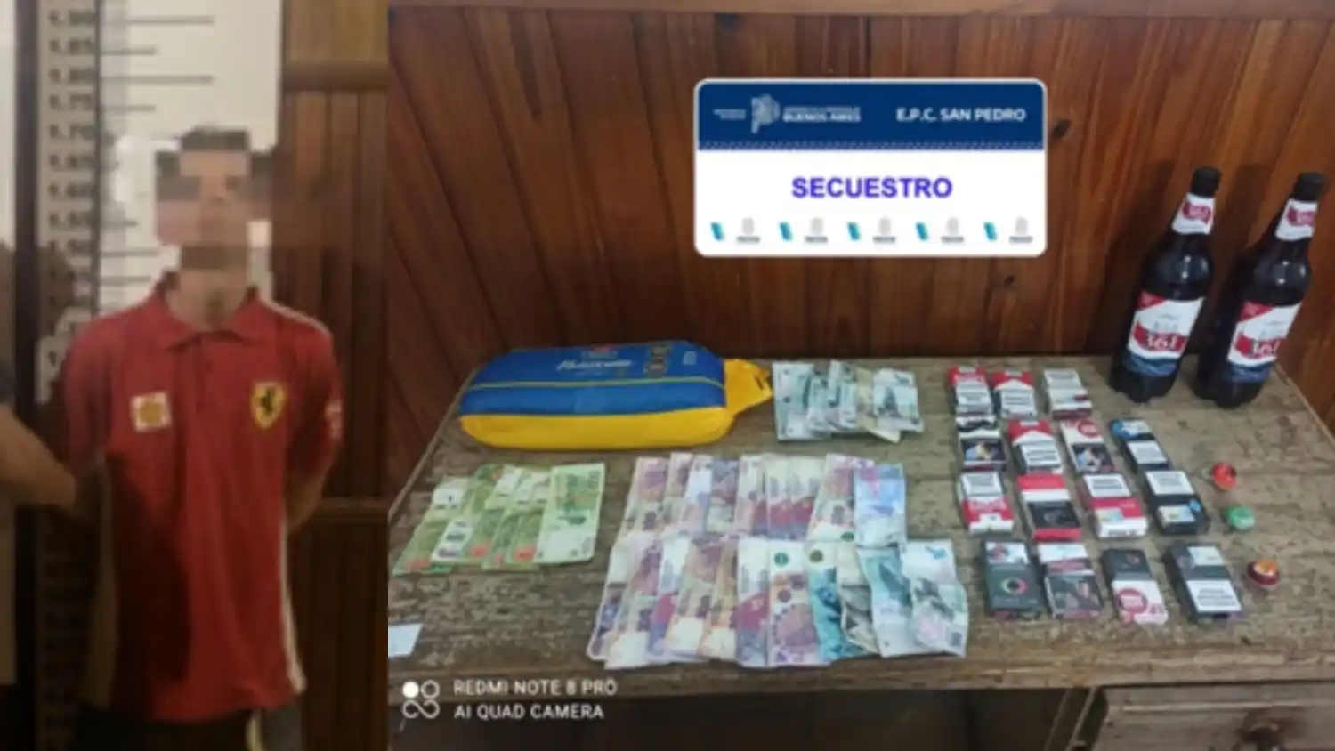 El autor del hecho fue detenido cuando escapaba con la mercadería robada.