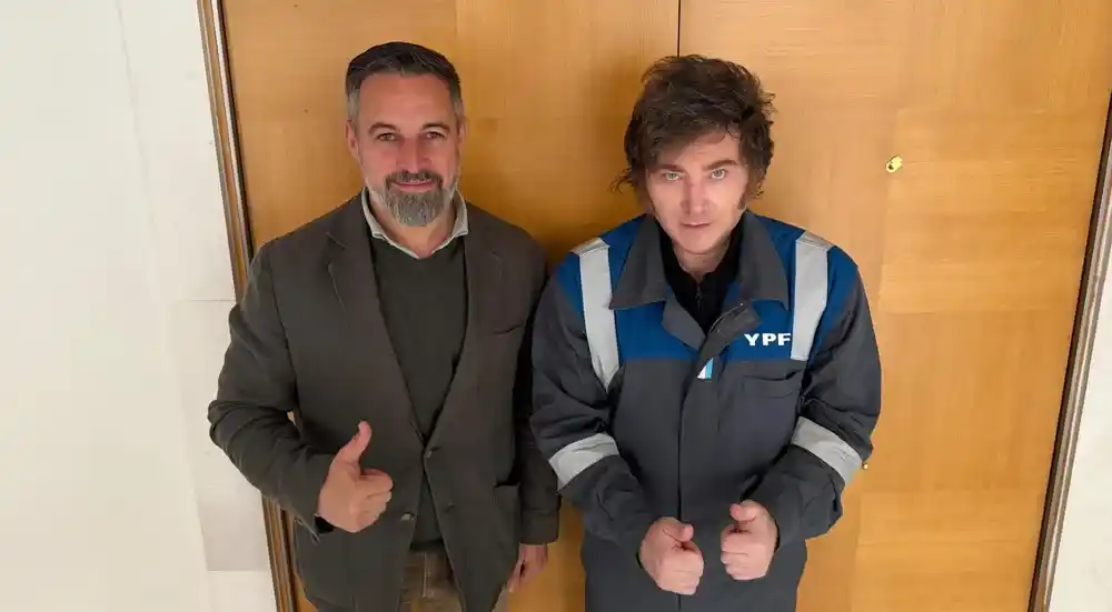 Milei, junto a Abascal