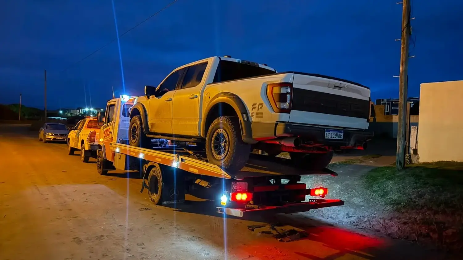 La camioneta fue secuestrada