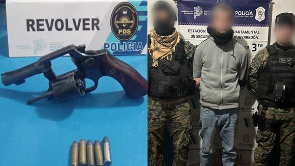 Cayó un joven armado en Mar del Plata: llevaba un revólver cargado con cinco cartuchos