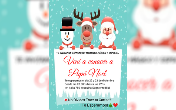 Papá Noel en San Pedro el 22 y 23 de diciembre