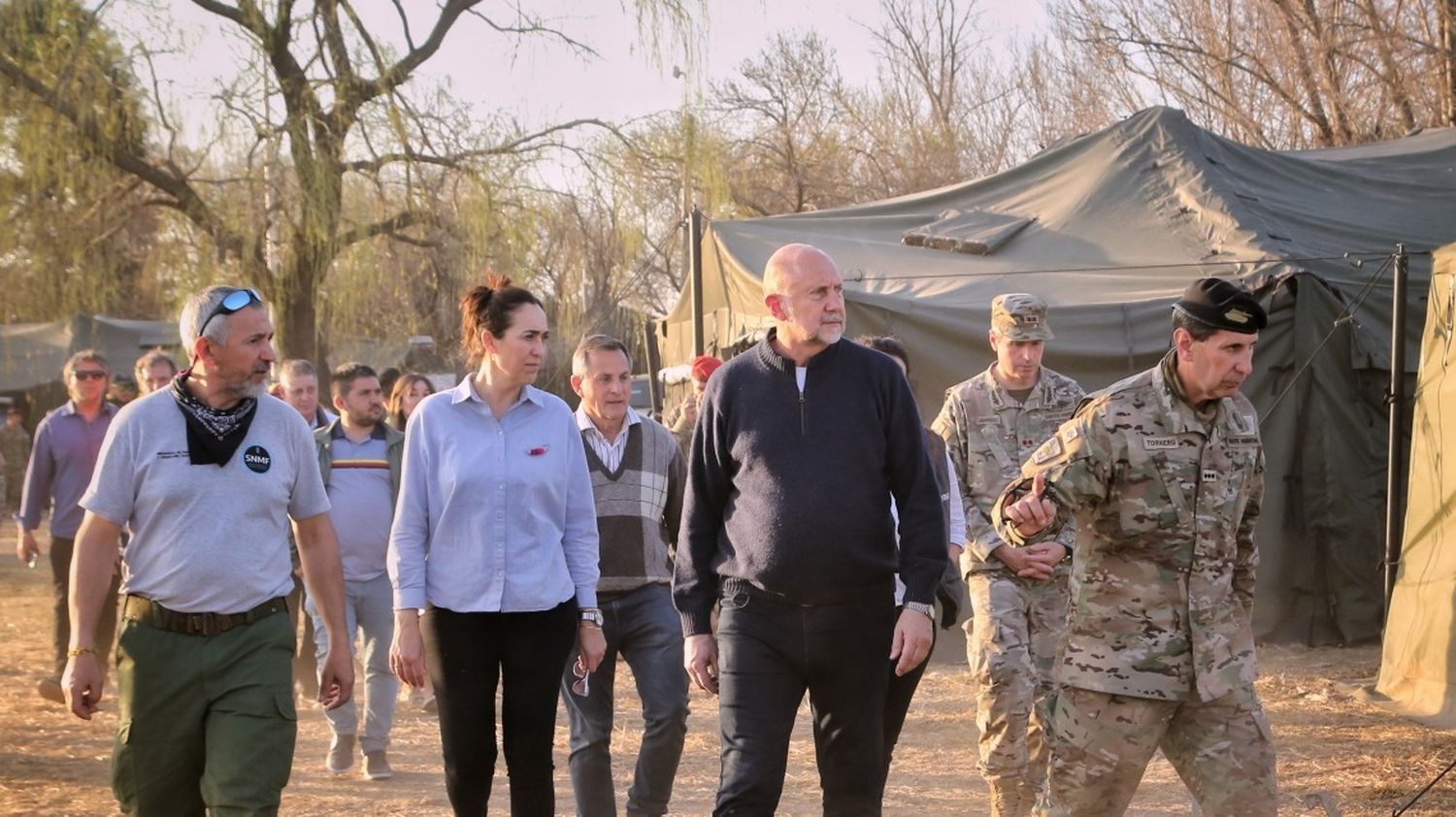 Incendios: por pedido de Perotti vuelve el Ejército Argentino al Comando de Alvear