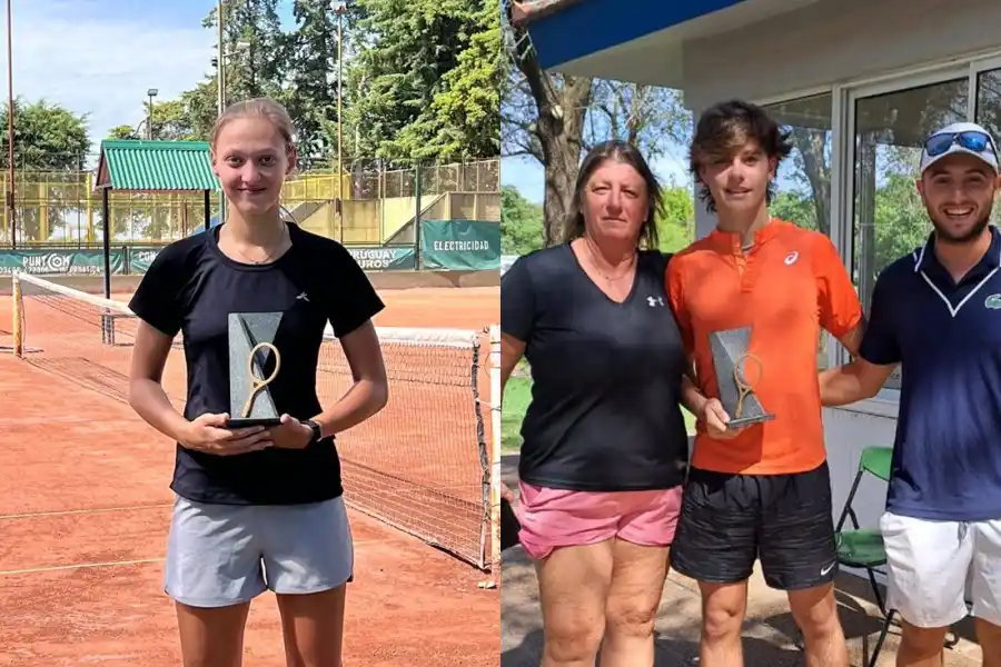 Tenistas rafaelinos campeones en María Juana