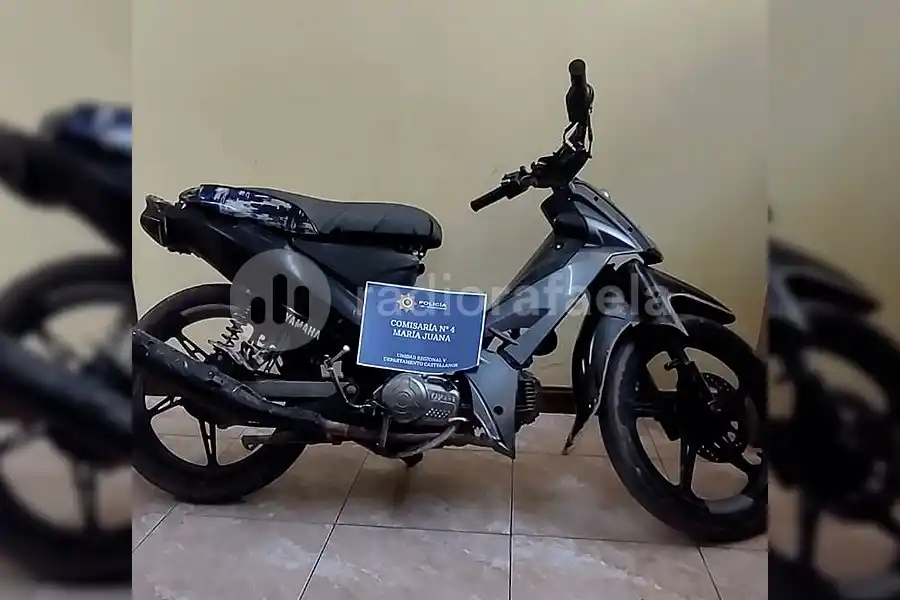 María Juana: atraparon a un menor de edad manejando una moto con pedido de secuestro desde el 2019