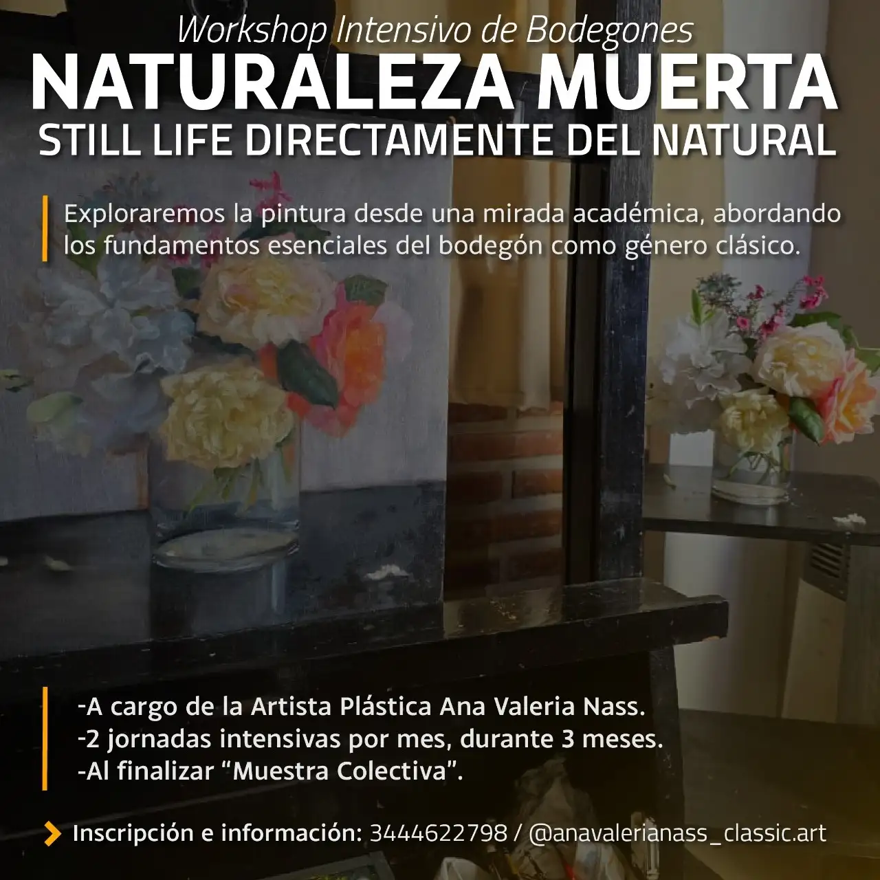 Gualeguay abre un workshop intensivo de bodegones y naturaleza muerta