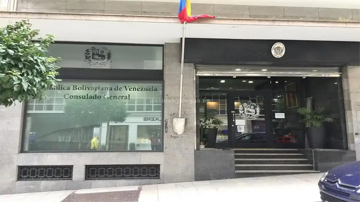 CONSULADO de VENEZUELA en VIGO sufre «ataque»: esto fue lo que pintaron en la fachada