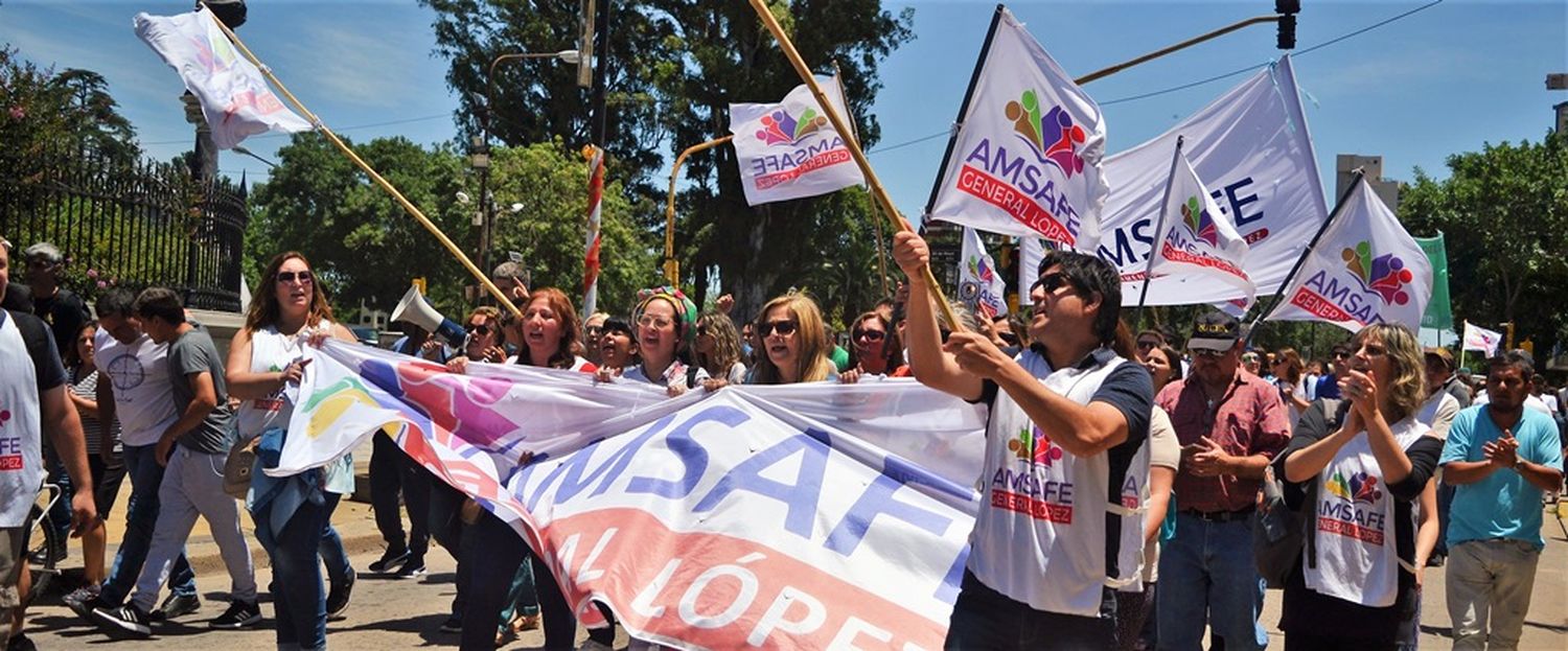 Docentes de Amsafe General López se movilizarán a la Región VII tras la falta de propuesta salarial 