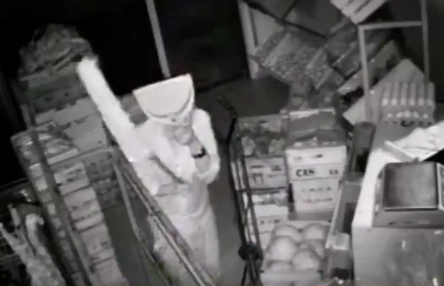 Video: El insólito camuflaje de un ladrón para robar en Bahía Blanca