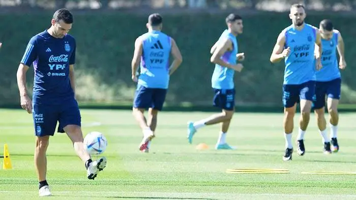 La Argentina intensifica las prácticas. Hoy entrena al mediodía