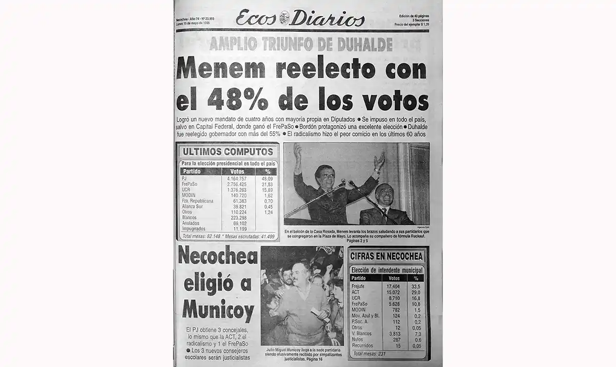 Lunes 15 de mayo de 1995