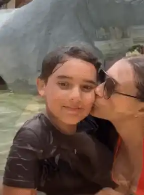 Eileen Abad y su hijo Christopher. Foto Instagram