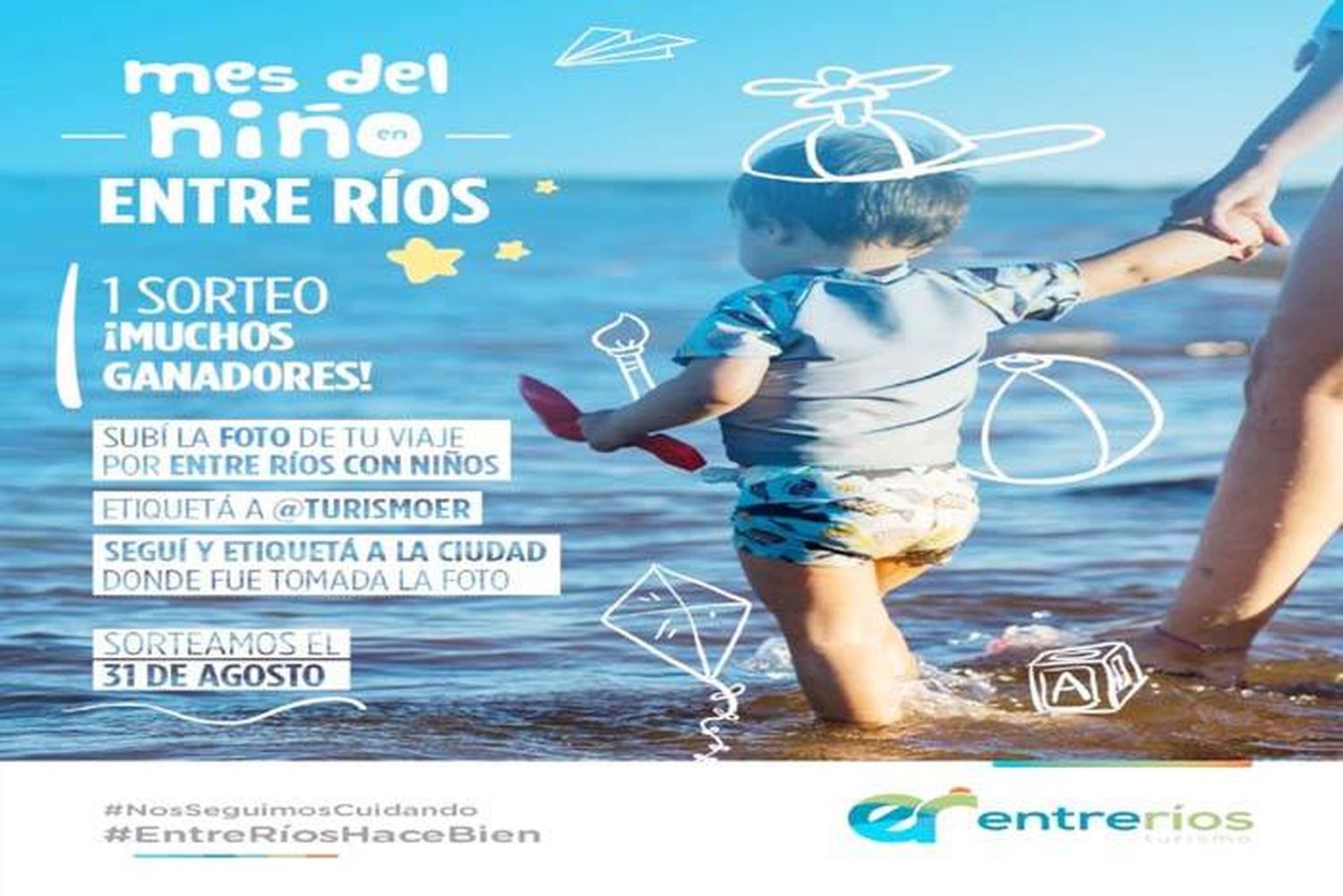 La Secretaría de Turismo presentó un sorteo por  el Mes de la Niñez