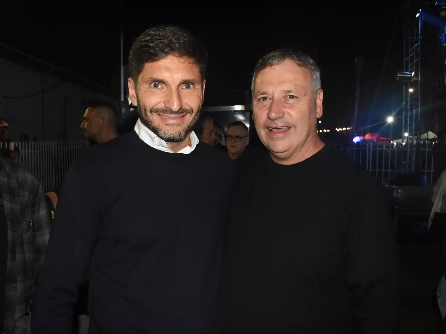 Busquet junto al gobernador Pullaro