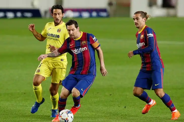 Barcelona goleó al Villarreal, con un gol de Lionel Messi.
