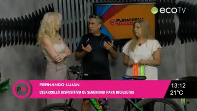 Un tandilense desarrolló un dispositivo de seguridad para bicicletas