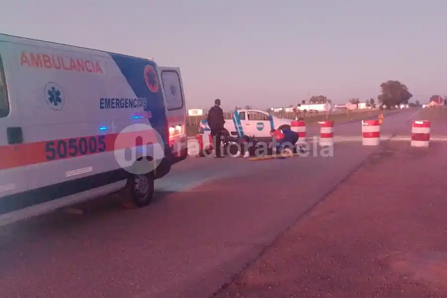 Ruta Provincial 70: padre e hijo con heridas graves tras accidentarse en moto
