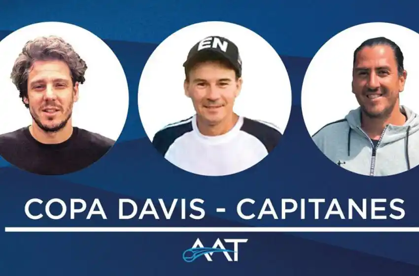 Gaudio, Coria y Cañas serán los nuevos capitanes de Copa Davis