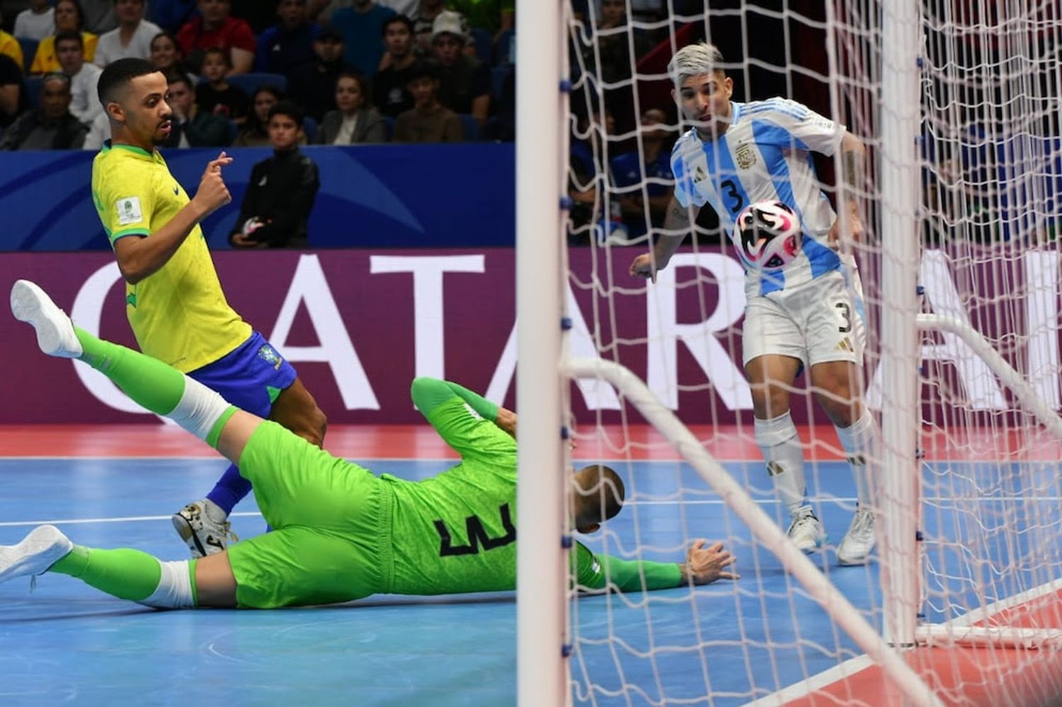 Argentina vs Brasil. Mundial de Futsal Uzbekistán 2024