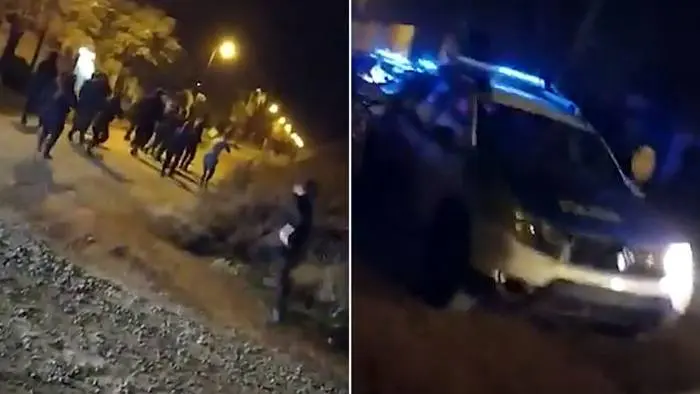 Batalla campal en Chivilcoy: Patrulleros detrozados y varios detenidos