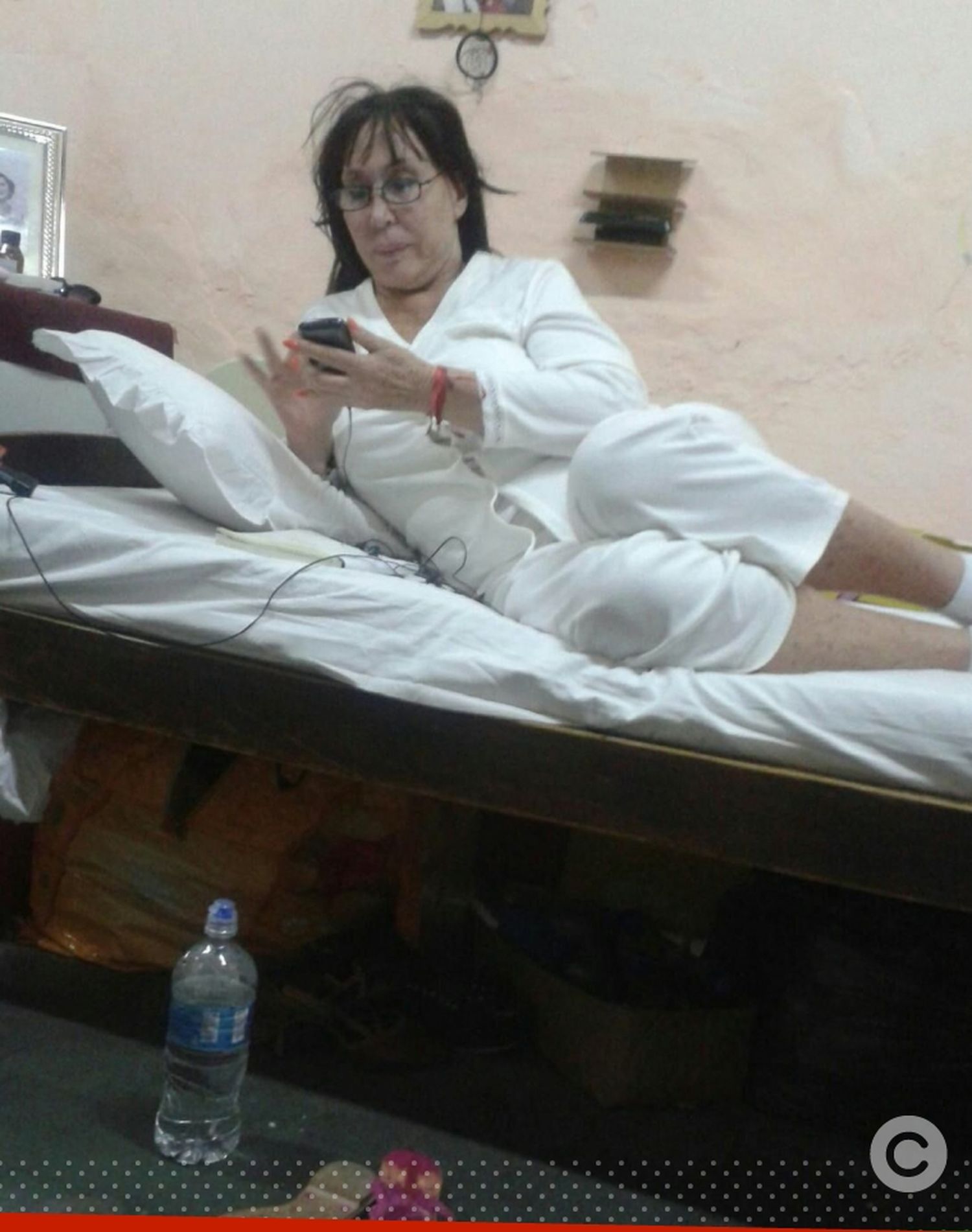La foto de Moria Casán en la cárcel paraguaya del Buen Pastor