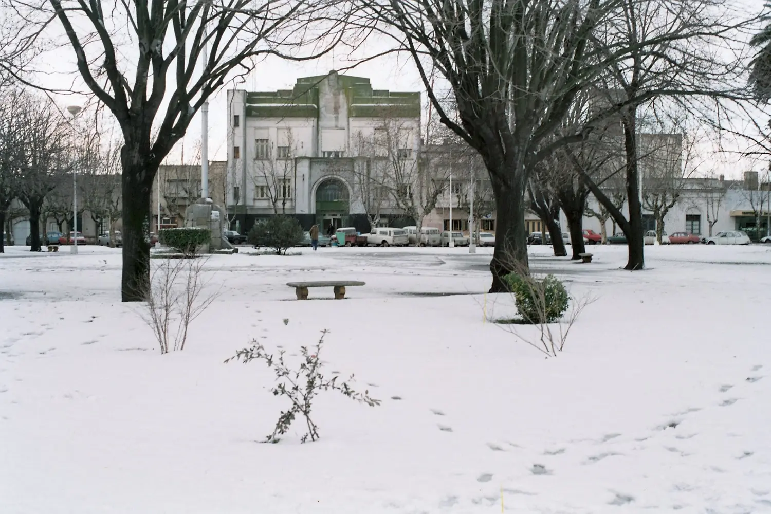 Necochea con nieve