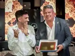 Tapia junto al fianncista investigado A.Vallejos.