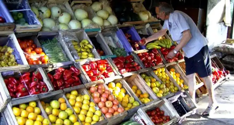 Rentas recordó que las verdulerías deben pagar para poner mercadería en la vereda