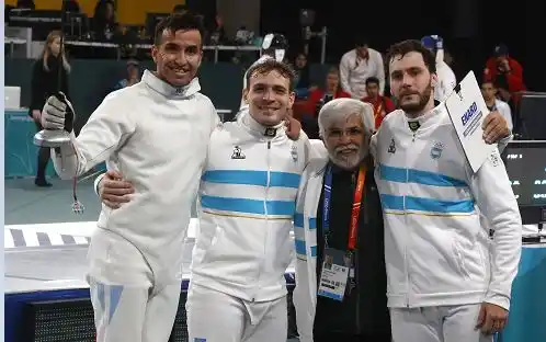Argentina logró medalla de bronce en Espada por equipos