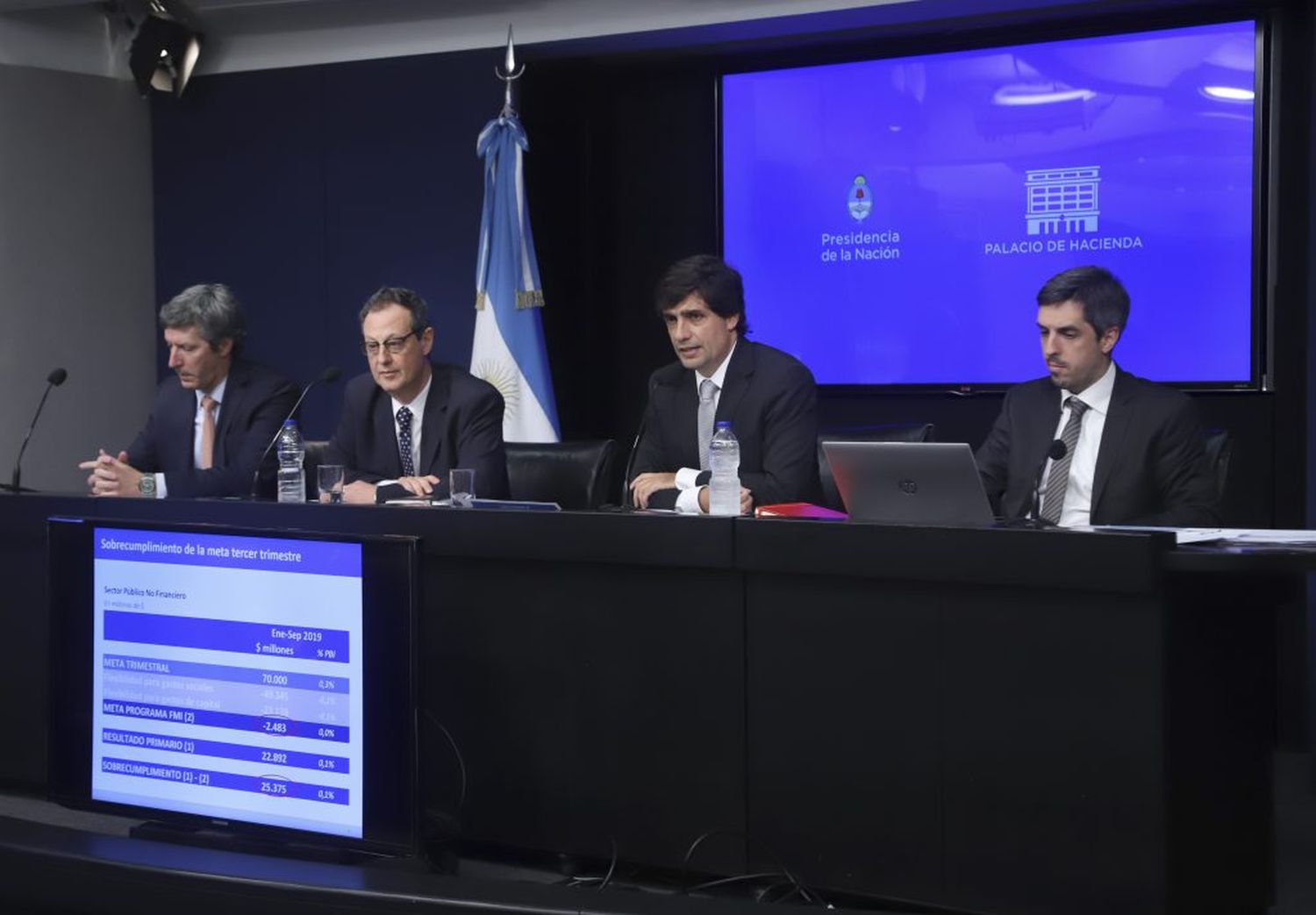 Lacunza anunció que por primera vez desde 2011 se logró superávit primario
