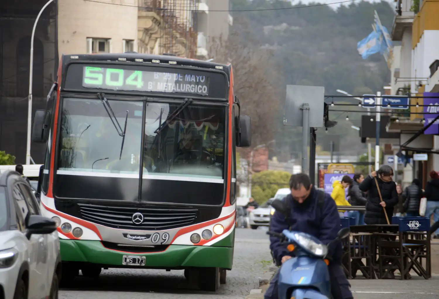 La línea 504 del transporte público de pasajeros modificará temporalmente su recorrido.